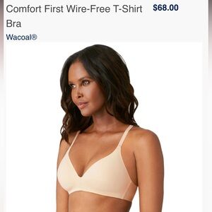 Wacoal Comfort First Wire Free T Shirt Bra 856339 Nude Color 38D COMFORTABLE!